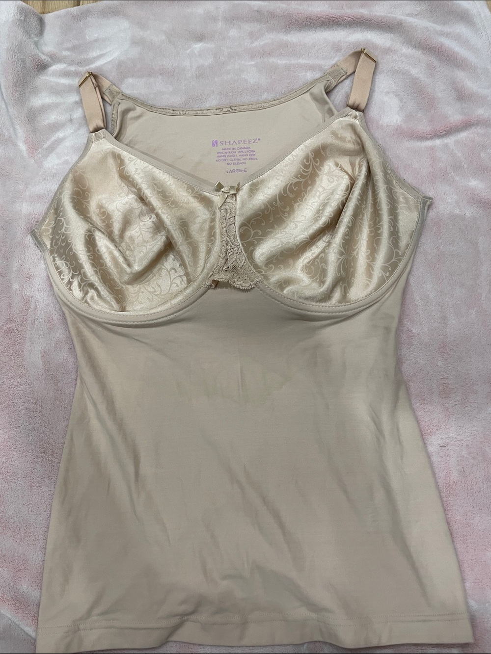 Shapewear Camisole with Underwire Bra by Shapefezz — Cream